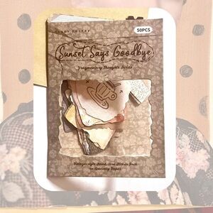 🆕 🎉 aesthetic kawaii sunset PET stickers & ephemera for junk journal & scrapbook